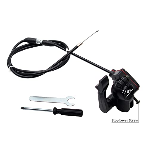 Thumb Throttle Accelerator Brake Lever Cable For 50cc 70cc 90cc