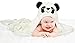 Premium Organic Bamboo Hooded Baby Towel - Large, Soft Panda Bath Robe for Boy or Girl - Perfect Shower Gift - Sized for Babies, Newborns, Infants, Toddlers & Kids - Super Absorbent and Hypoallergenic
