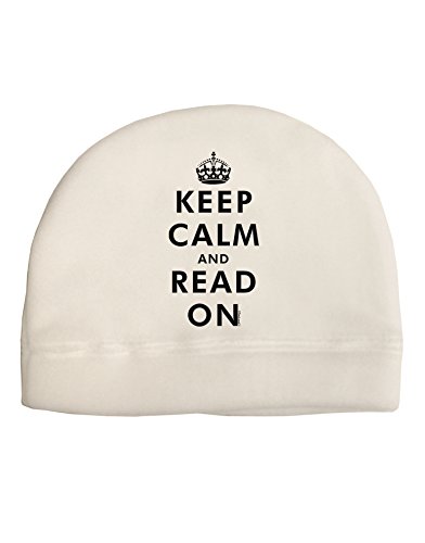 TooLoud Keep Calm and Read On Child Fleece Beanie Cap Hat