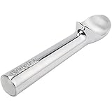 Zeroll 1024 Original Ice Cream Easy Scoop with Unique Liquid Filled Heat Conductive Handle Simple One Piece Aluminum Design Easy Release 48 Scoops per Gallon Made in USA, 1.5-ounce, Silver