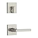 Kwikset 98180-003 Camino Single Cylinder Low Profile Handleset with Halifax Lever Featuring Smartkey In Satin Nickel