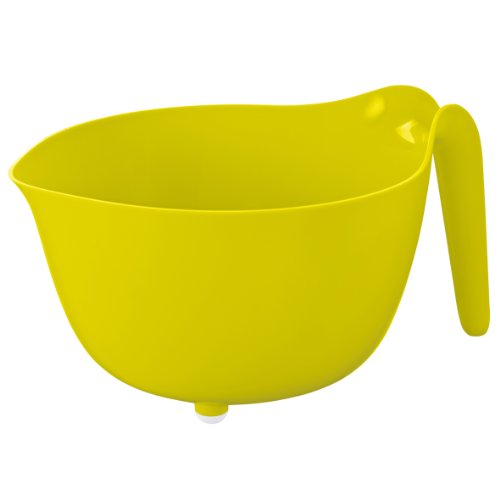 koziol MIXXX Mixing Bowl 3.5 l / 118 fl.oz. / 0.9 gal., solid mustard green