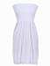 Mb Trend Seamless Solid Strapless Flare Sun Dress