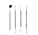 Professional Dental Hygiene Kit | Grade-A Stainless Steel Dental Pick, Tartar Plaque Tooth Scraper, Mouth mirror & Sickle Scaler | Ideal For Personal Use & Pet Friendly for Deep Oral Teeth Cleaning
