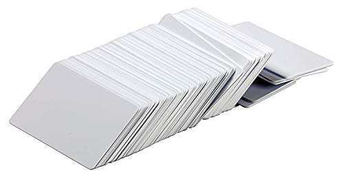 100 Pack Inkjet Printable PVC ID Cards with Enhanced Ink Receptive Coating - Waterproof and Double Sided Printing - 30 Mil