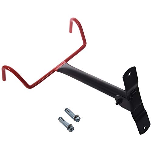自転車収納ラック Anusa マウントハンガーフック B07h9qqxgq ブラック レッド 自転車フックホルダーラック ガレージ壁 ディスプレイスタンド クラシック Makan Place