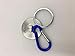 Strong Magnetic Keychain Magnet Clip Key Ring Magnetic Key Rack Key Holder Magnet Metal Keychain Split Ring with Carabiner
