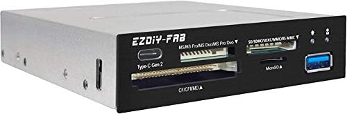 Amazon Ezdiy Fab 3 5 インチベイpcフロントパネル内部カードリーダーusbハブ Usb 3 1 Gen2 Type Cポート Usb 3 0コンピューター用m2 Sd Ms Xd Cf Tfカードをサポート 3 5インチコンピューターシャーシのフロントブラケットに適合