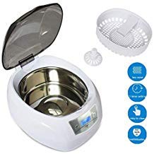 Mounchain Ultrasonic Cleaner Machine, Professional Jewelry Cleaner with Digital Timer for Jewelry, Eyeglasses, Watches, Rings, Necklaces, Coins, Razors, Dentures, Combs, 24oz/ 750mL Large Capacity