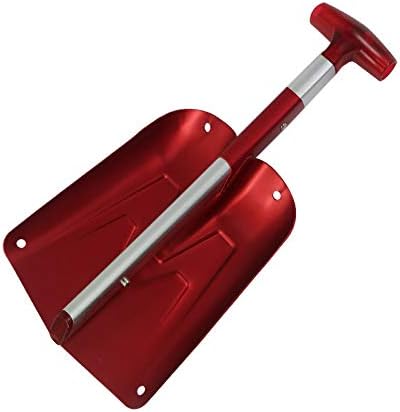 Tolyneil Folding Snow Shovel,Portable Aluminum Lightweight Utility Shovel for Camping Garden (Color Random)