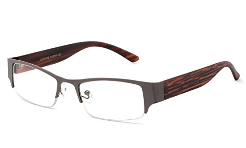 Newbee Fashion- Premium Quality Half Frame Prescription Glasses Rx Prescription Ready Replacement Frames