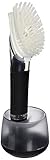 OXO Good Grips Dish Brush Storage Set Clear/Black Cookware