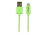 StarTech.com 1m 3ft Green Apple 8pin Lightning to USB Cable iPhone iPod iPad - Colored Lightning Charge Sync Cable for Green iPhone 5c