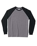 Canvas Men's Jersey Long-Sleeve Baseball T-Shirt
