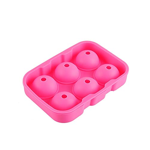 Ice Cream Tubs - 6 Holes Viskey Cocktail Big Ice Cube Tray M Ball Maker Silicone Mold Bar - Lids Freezer Reusable Tubs Girls Cream Disposable Cream Tubs Bath Bomb Screw Shape Mould Gown Victor