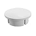 FORMUFIT F002IDC-WH-10 PVC Internal Domed End Cap, Furniture Grade, 2