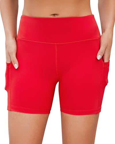 AHLW Women's 5" High Waisted Biker Shorts