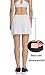 Women's Workout Active Skorts Sports Tennis Golf Skirt, White, Size Medium