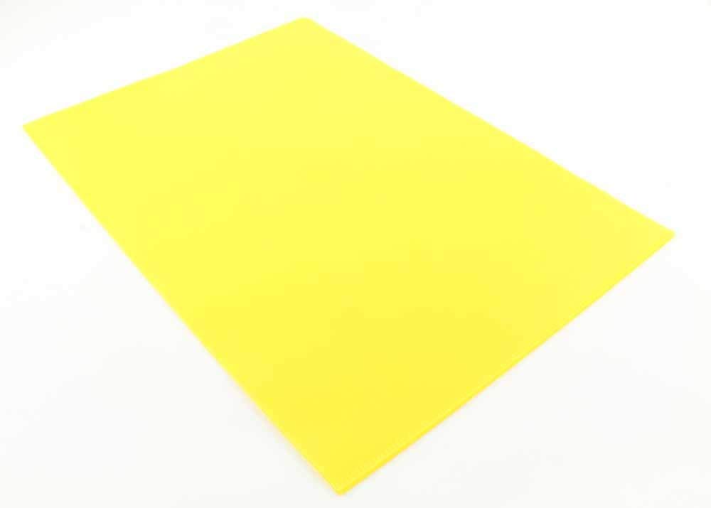 Q-Connect A4 Cut Flush Folder - Yellow (Pack of 100)