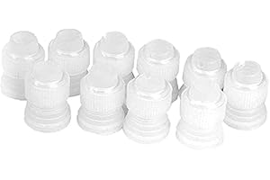 10pcs cake nozzle coupler standard connector cake decorating coupler pipe tip coupler for icing nozzles pastry decorating too