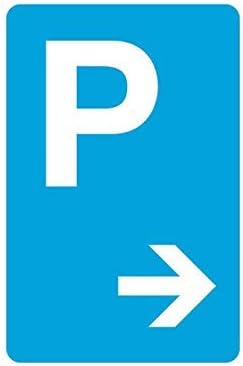 Aqf527907 Cartello In Alluminio Con Freccia Di Parcheggio A Destra Immagine Blu E Bianca Grande Cartello In Metallo 20 3 X 30 5 Cm Amazon It Casa E Cucina