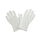 Soft White Lightweight Cotton Gloves, One Size, Pack of 1 Pairs