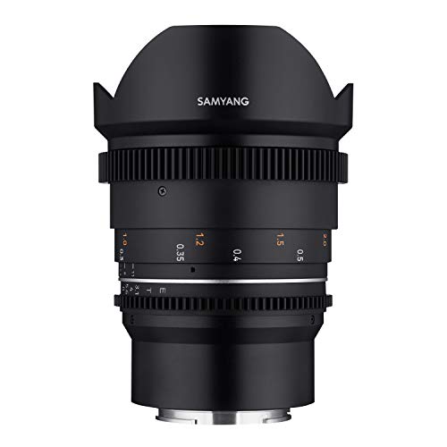 Samyang MF 14mm T3,1 VDSLR MK2 Sony E – lichtstarkes T3,1 Ultraweitwinkel Cine- und Video Objektiv für Sony E Mount, 14…
