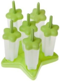 Samia 6 Pcs Plum design Ice Cream Pop Molds Maker Popsicle Molds Frozen Ice Cream Yogurt Jelly Pop Mold Popsicle Maker Lolly Mould Tray Pan Set for Kids/Children-Green 2