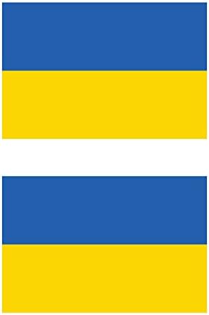 Two Pack Ukrainian Flag Sticker Fa Graphix Decal Self Adhesive Vinyl Ukraine