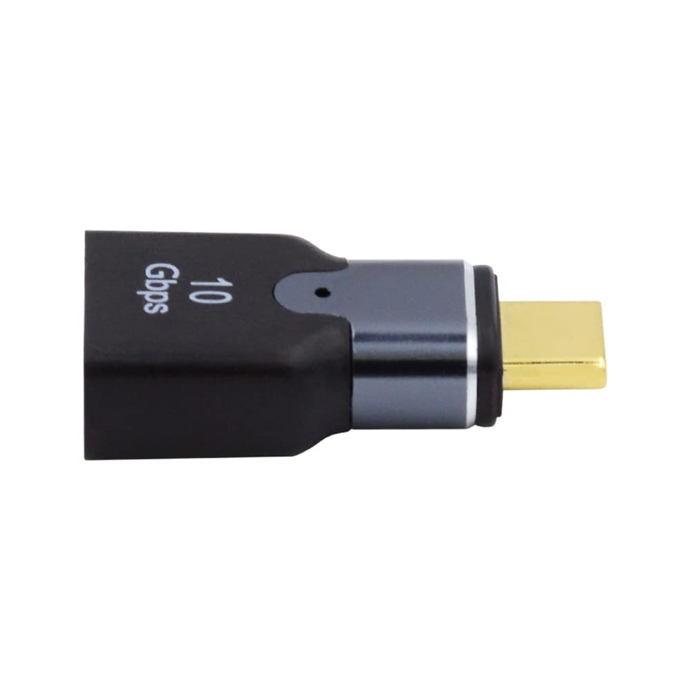 cablecc 10Gbps Magnetic Type C Male to USB3.0 Female OTG Data Adapter Straight Connector for Laptop Mobile Phone