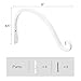 Mkono 4 Pcs Hanging Plants Bracket Wall Planter Hook Curved Bird Feeder Hanger, 8 inch,Whitethumb 3