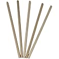 1/2 Inch Wooden Dowel Rods .5 Inches Thick by 12 Inches Tall Round Unfinished Hardwood (5)