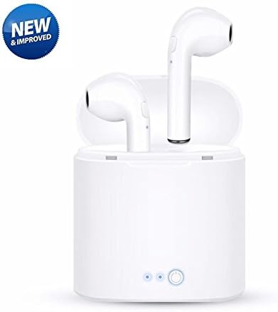 Bluetooth Headset,i7 Wireless Earbuds with Charging Case Mini In-Ear Headphones Earphone with Mic, Hands Free iPhone X 8 8plus 7 7plus 6S Samsung Galaxy S7 S8 IOS Android Phone Wireless Earbuds