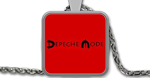 Depeche Mode No.2 Square Pendant Necklace 1 inch in diameter
