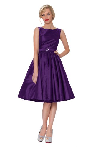 purple swing dress