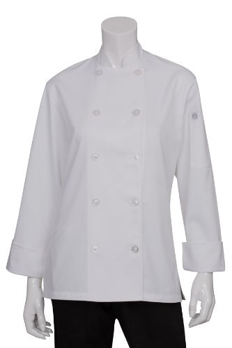 Chef Works Women's Le Mans Chef Coat, White, 3X-Large