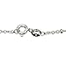 Sterling Silver Floral Link Station Long Necklace Italy, 30