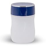 Stainless Steel Insulated Food Lunch Jar, Wide Mouth, Vacuum Keeps Food Hot or Cold, Blue, 400ml