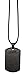 Al-Ameen Ayatul Kursi Muslim Arabic Printed Pendant Necklace Stainless Steel with Rope Chain Men Women Islamic Quran Arab Fashion Jewelry (Black)