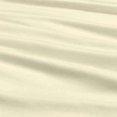 Split Bed Sheet Set (5 Pieces) Adjustable Bed Sheets - 100% Egyptian Cotton - 400 Thread Count - 16 Inch Deep Pocket of Fitted Sheet -(Split King,Â Ivory Solid)