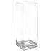 Royal Imports Flower Glass Vase Decorative Centerpiece for Home or Wedding - Tall Rectangle Shape, 14