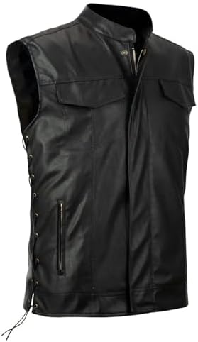 Amazon.com: EXCELSIOR INT Men's Club Style Leather Vest Style