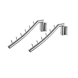 KES SUS 304 Stainless Steel Clothes Hanger with Swing Arm Holder Clothing Hanging System Rustproof Closet Storage Organizer Heavy Duty Drying Rack Wall Mount Brushed Finish 2 Pieces, SCH200-2-P2