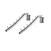 KES SUS 304 Stainless Steel Clothes Hanger with Swing Arm Holder Clothing Hanging System Rustproof Closet Storage Organizer Heavy Duty Drying Rack Wall Mount Brushed Finish 2 Pieces, SCH200-2-P2