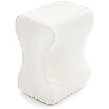 Milliard Leg and Knee Pillow Contour Memory Foam with Ultra Soft Velour Washable Cover; Orthopedic Separator for Sciatica, Pregnancy, Leg and Hip Pain Relief