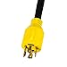 PROLINE 30Amp 4 Prong Locking Male to 50Amp Female Adapter Cord, Generator RV Adapter (4 Prong)