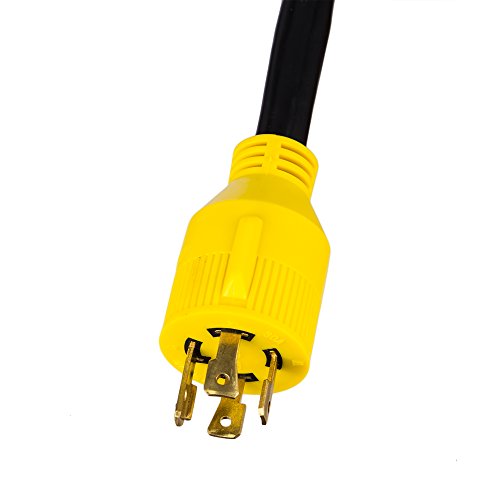 PROLINE Power 25-FT Generator Extension Cord, 30Amp, 4 Prong Locking Heavy Duty (L14-30) 125-240V 10/4 SJTW (25)