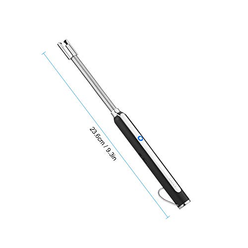 ANYI Arc Lighter, USB Rechargeable Electric Lighters with 360°Flexible Longer Neck and Safety Switch, Flameless & Windproof, Plasma Beam Lighter for Candle BBQ Fireworks Camping