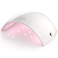 Abody Nail dryer, 24W UV LED Nail Lamp with Sensor & Timer for Fingernail & Toenail, Professional Curing Gels Based Polishes, Pink