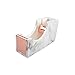 White Marble Texture Desktop Adhesive Tape Dispenser Rose Gold Tone 1